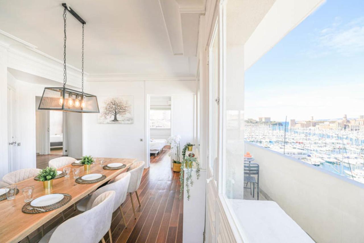 Vieux-Port - Vue Exceptionnelle - 3 Ch Et Clim Appartement Marseilles Buitenkant foto