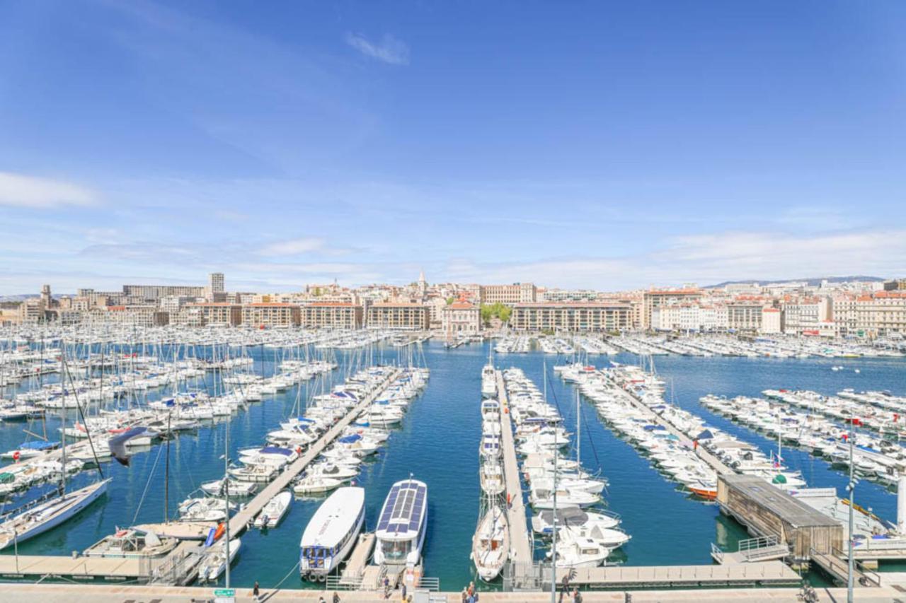 Vieux-Port - Vue Exceptionnelle - 3 Ch Et Clim Appartement Marseilles Buitenkant foto