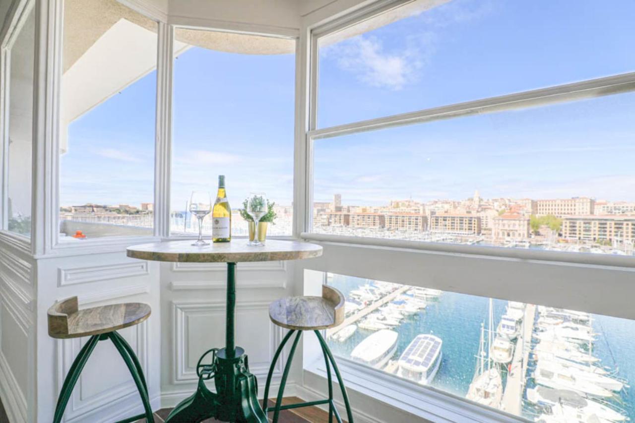Vieux-Port - Vue Exceptionnelle - 3 Ch Et Clim Appartement Marseilles Buitenkant foto