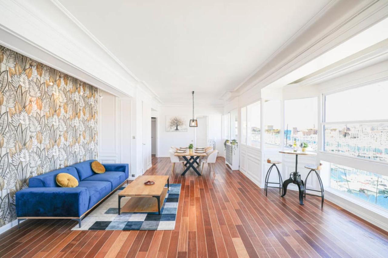 Vieux-Port - Vue Exceptionnelle - 3 Ch Et Clim Appartement Marseilles Buitenkant foto