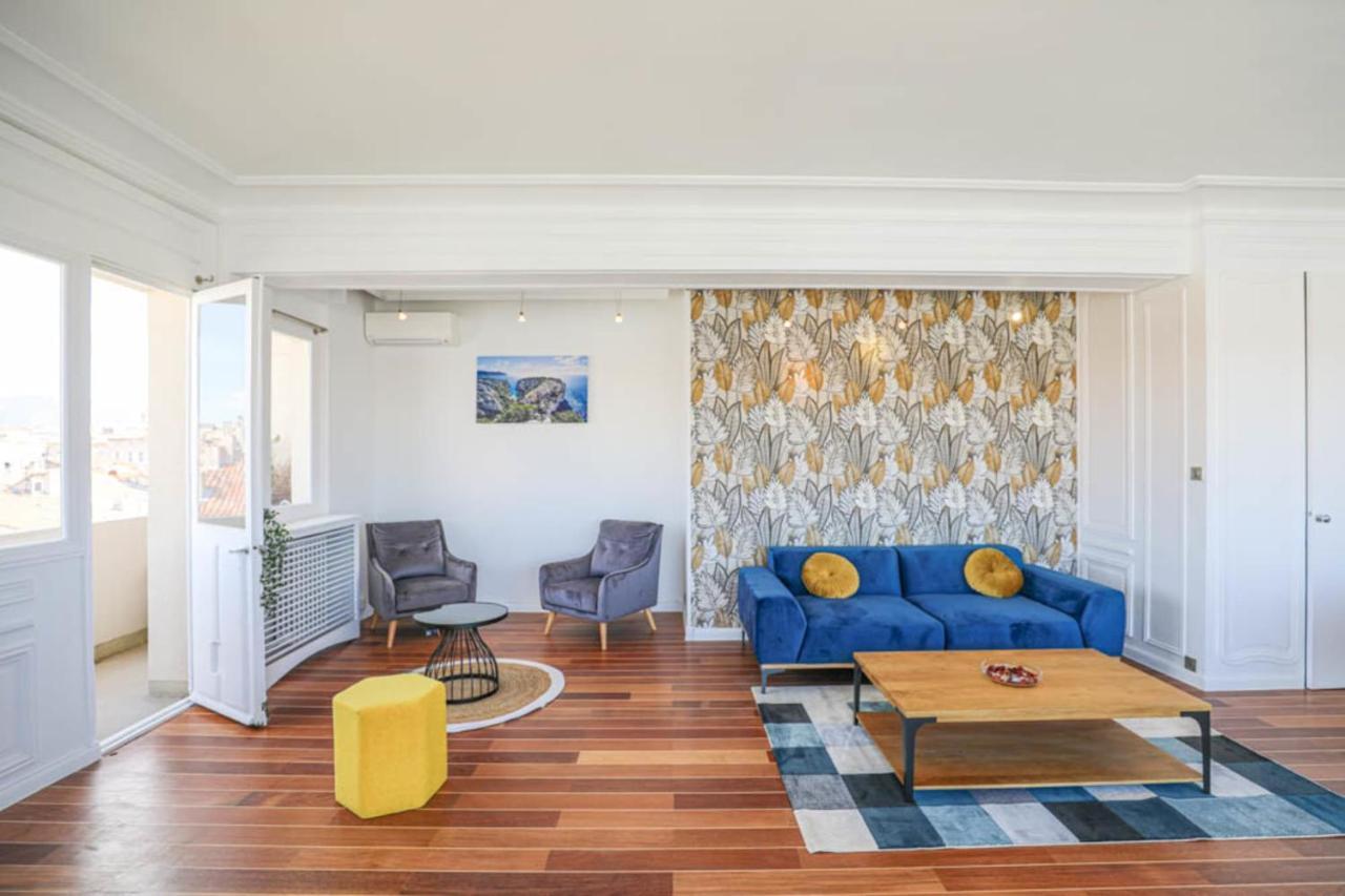 Vieux-Port - Vue Exceptionnelle - 3 Ch Et Clim Appartement Marseilles Buitenkant foto