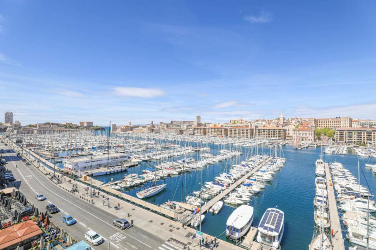 Vieux-Port - Vue Exceptionnelle - 3 Ch Et Clim Appartement Marseilles Buitenkant foto