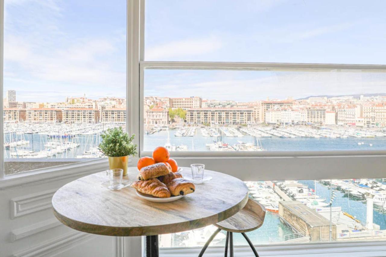 Vieux-Port - Vue Exceptionnelle - 3 Ch Et Clim Appartement Marseilles Buitenkant foto